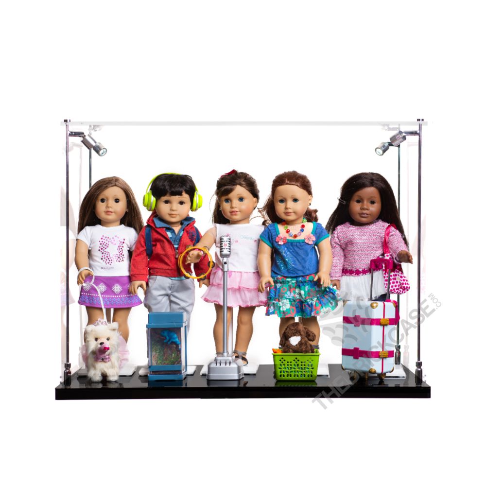 American Girl® Multiple Dolls and Theme Display Case - Front View AC0203-DL