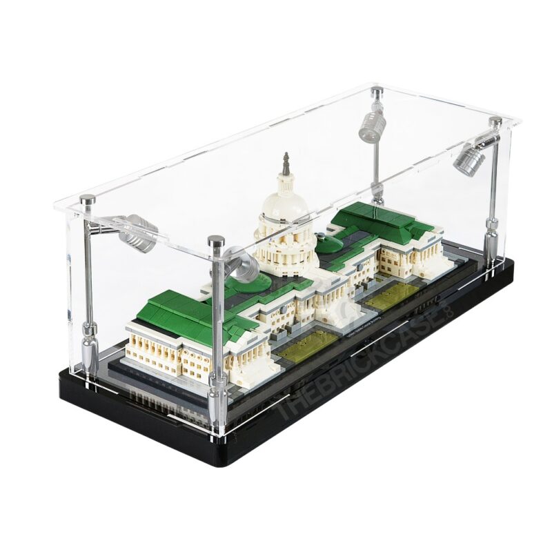 LEGO® Architecture United States Capitol Building Display Case - Side View BC0301-BCLG