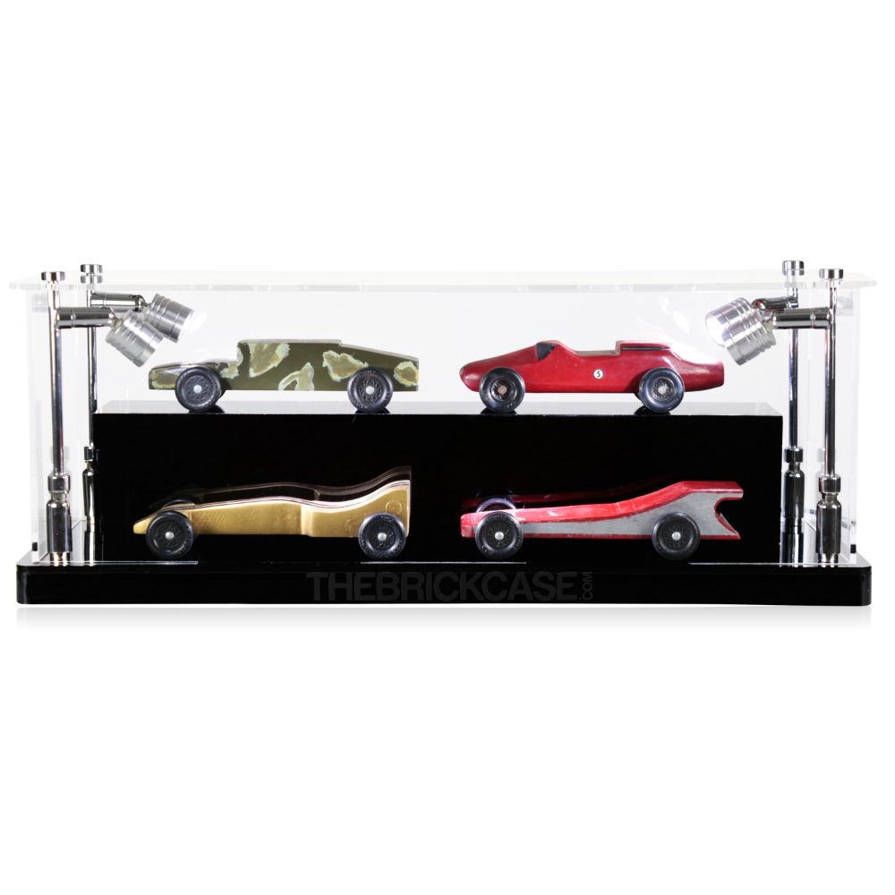 Boy Scouts Derby Cars Display Case - Front View BC0301-CLB