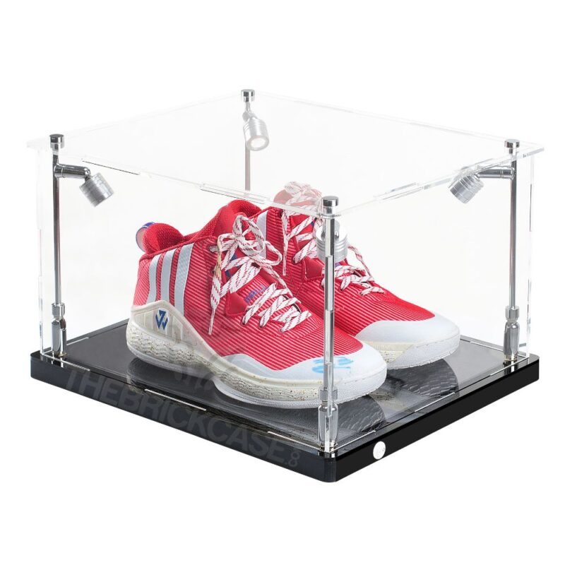 One Pair Sneaker Display Case - Side View SC151209-CLB