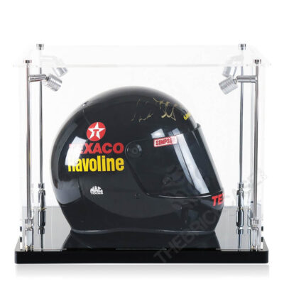 Racing Helmet Collectibles Memorabilia Display Case - Side View SC171213X-SPRW