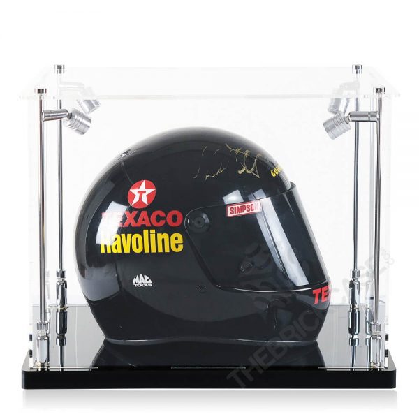 Racing Helmet Collectibles Memorabilia Display Case - Side View SC171213X-SPRW