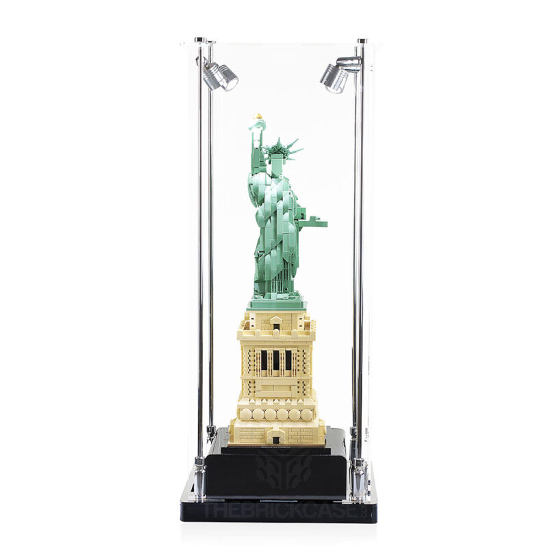LEGO® Architecture Statue of Liberty Display Case - Front View AC0201-BCLG