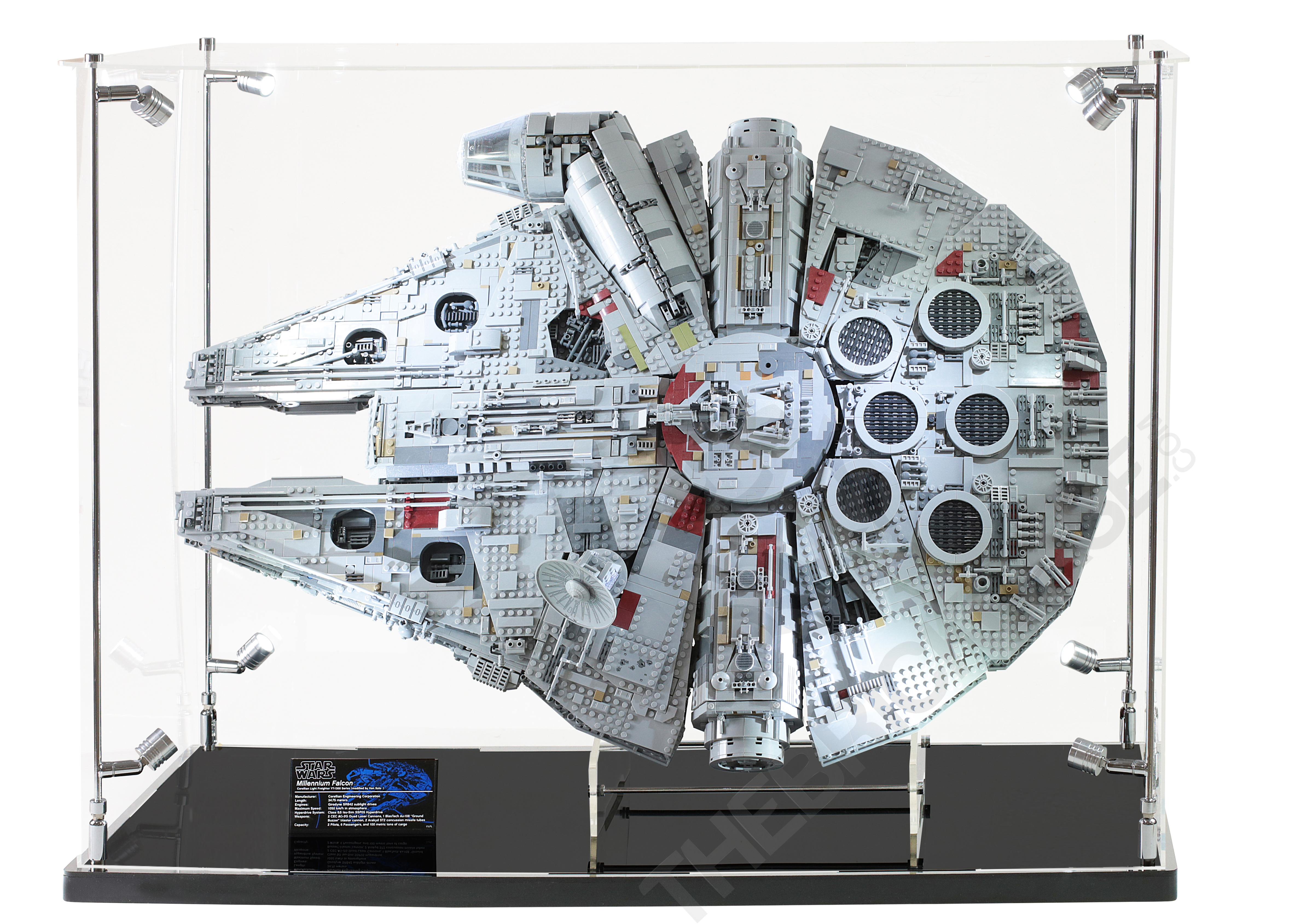 Display case for LEGO Star Wars 75192 UCS Millennium Falcon 