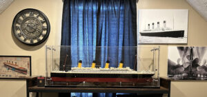 Titanic Steam Ship Display Case